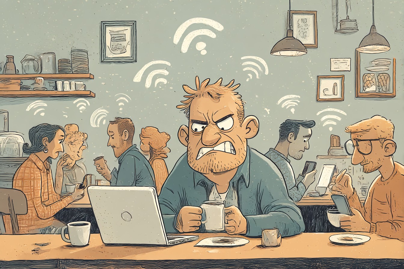 Coffee_Shop_WiFi_Woes_The_Battle_for_a_Signal_humorous_cartoo_62f14573-ab25-442b-8c42-9e54cf034ab2_1